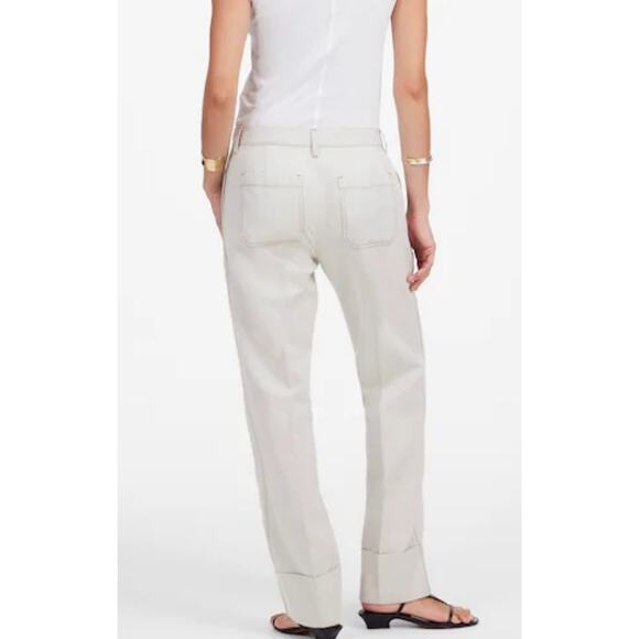 Madewell The Dean Easy Straight Pant Size 28 NWT - Picture 4 of 13